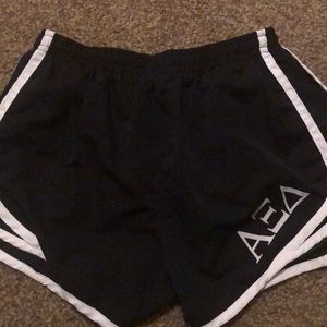Alpha Xi delta running shorts
